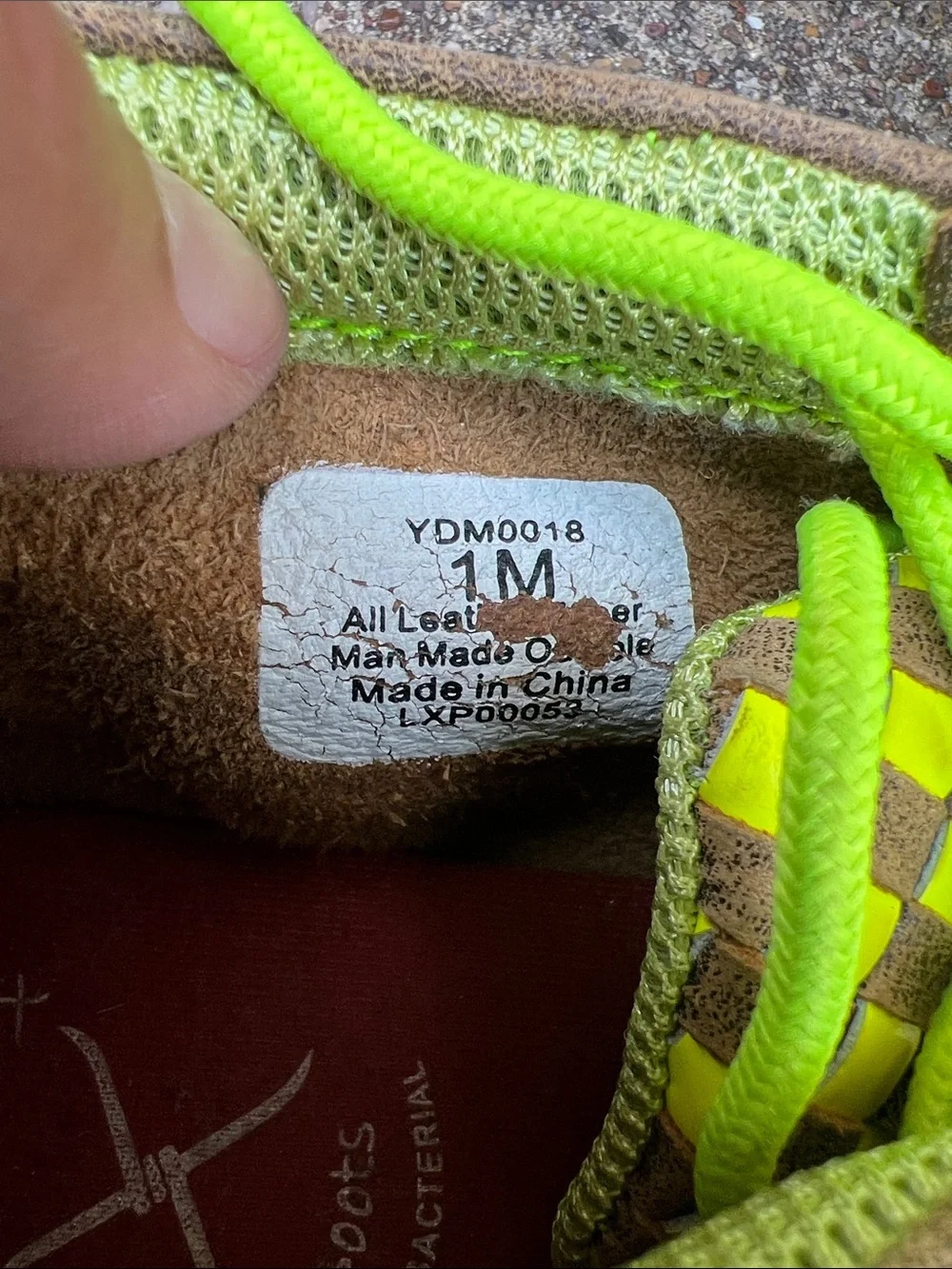 Twisted X Neon Yellow and Brown Woven Kids Moccasins